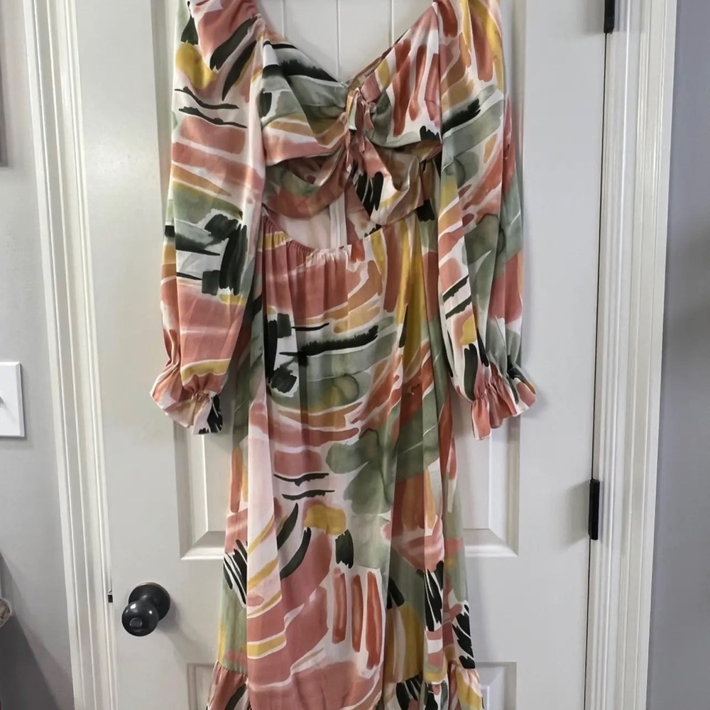 Women's Dress Graphic Cut Out Knot -line Dress Dress Dress (Color
